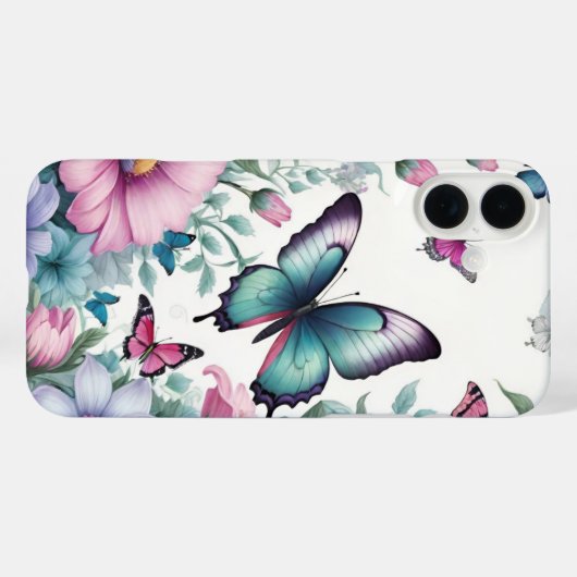 Butterfly Case-Mate iPhone Case (Achterkant (horizontaal))