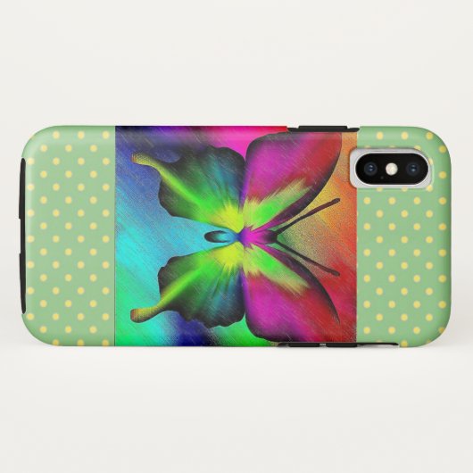 Butterfly Case-Mate iPhone Case (Achterkant (horizontaal))