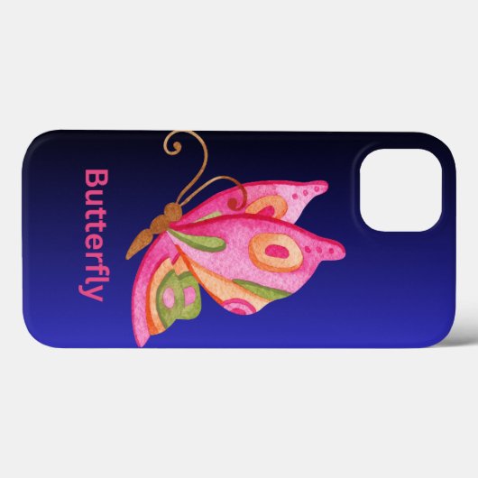 Butterfly Case-Mate iPhone Case (Achterkant (horizontaal))