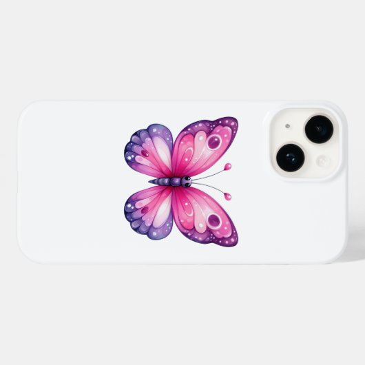 Butterfly Case-Mate iPhone Case (Achterkant (horizontaal))