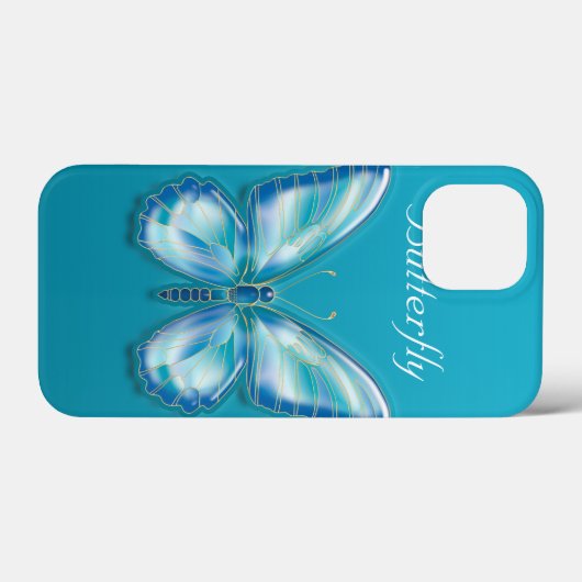 Butterfly Case-Mate iPhone Case (Achterkant (horizontaal))