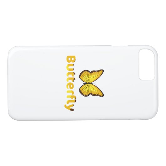 Butterfly Case-Mate iPhone Case (Achterkant (Horizontaal))