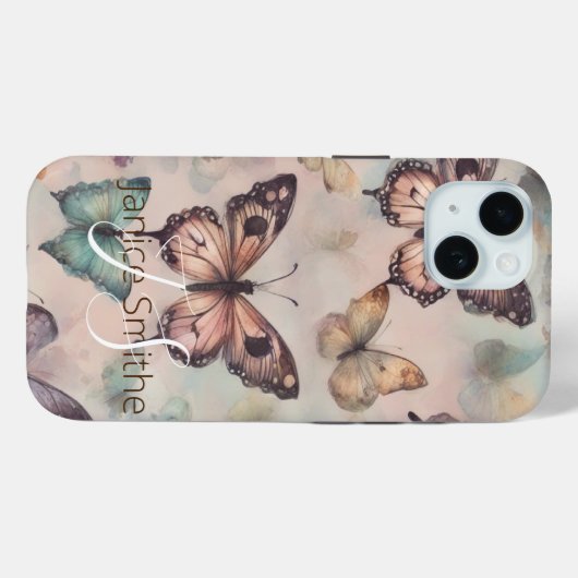 Butterfly Case-Mate iPhone Case (Achterkant (horizontaal))