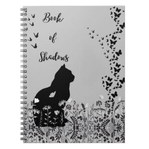 Butterfly Cat Book of Shadows Spiral Notitieboek