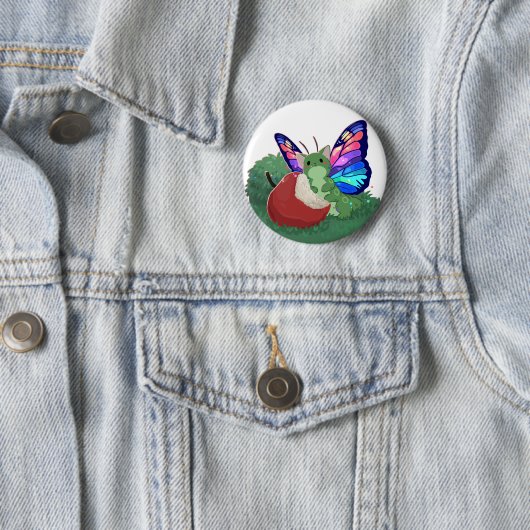 Butterfly cat ronde button 5,7 cm (In situ)