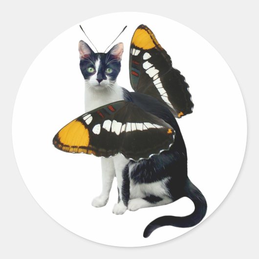 Butterfly Cat Stickers (Voorkant)