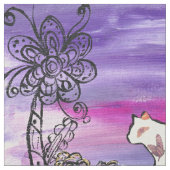 Butterfly Cat Stof (Close Up)