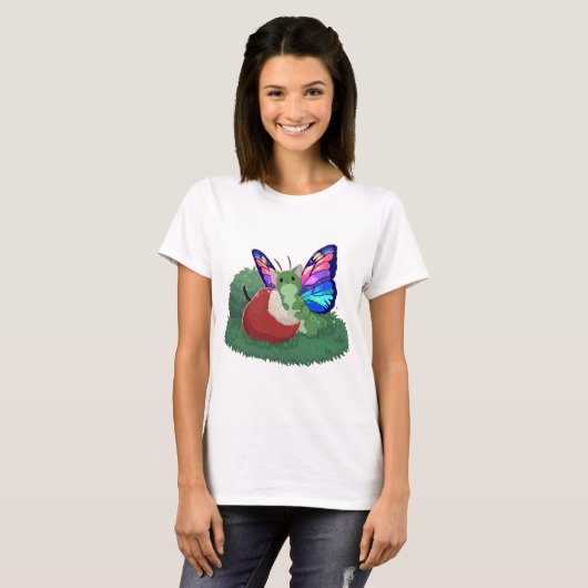 Butterfly cat t-shirt (Voorkant volledig)