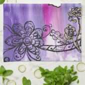 Butterfly Cat Theedoek (Gevouwen)