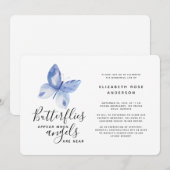 Butterfly Celebration of Life Memorial Service Kaart (Voorkant / Achterkant)