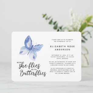Butterfly Celebration of Life Memorial Service Kaart
