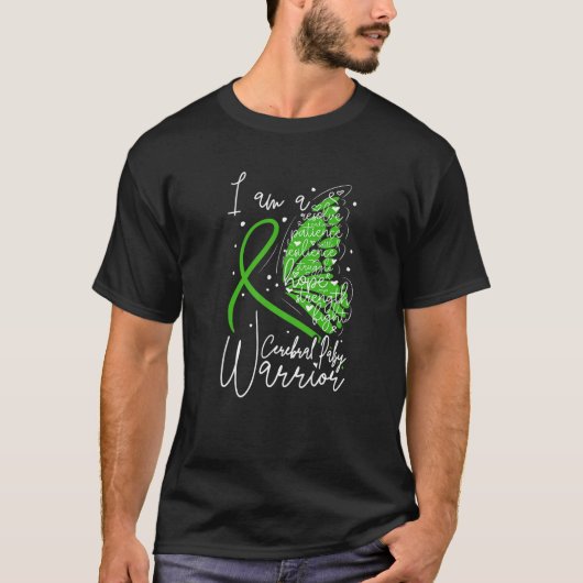Butterfly Cerebral Palsy Warrior Cerebral Palsy Aw T-shirt (Voorkant)