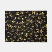 Butterfly Chaos zwart en goud Deurmat (Voorkant)