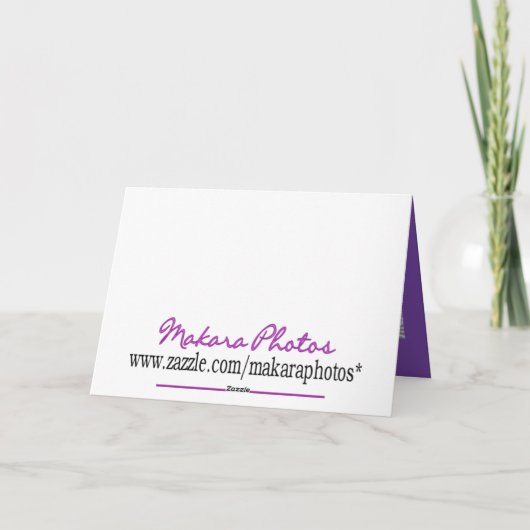 Butterfly Cheer-customize Kaart (Achterkant)