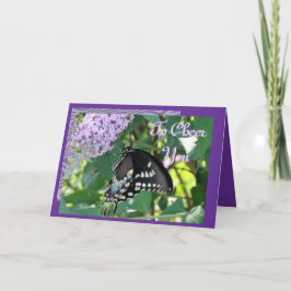 Butterfly Cheer-customize Kaart