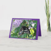 Butterfly Cheer-customize Kaart (Voorkant)