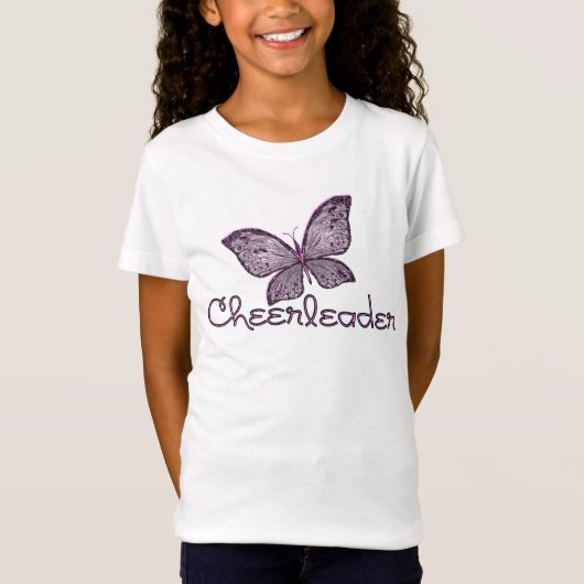 Butterfly Cheerleader T-shirt (Voorkant)