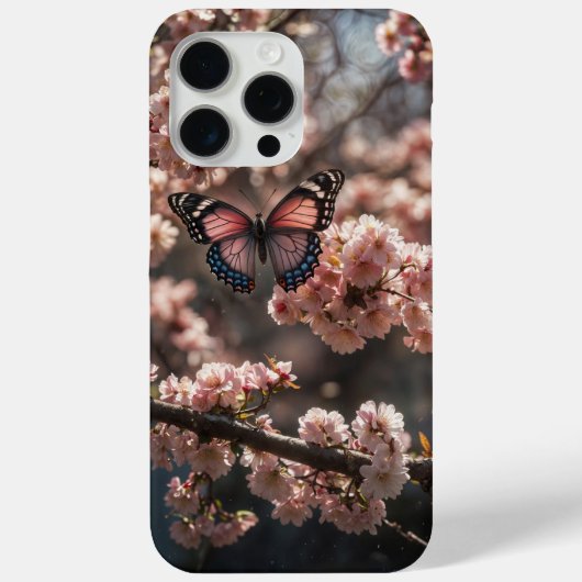 Butterfly Cherry Blossom Floral iPhone hoesjes (Achterkant)