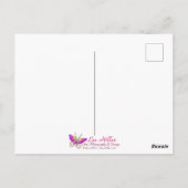 Butterfly Cherry Blossom Moon Briefkaart (Achterkant)