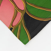 Butterfly Cherry Blossom Moon Fleece Deken (Hoek)