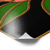 Butterfly Cherry Blossom Moon Foto Afdruk (Hoek)