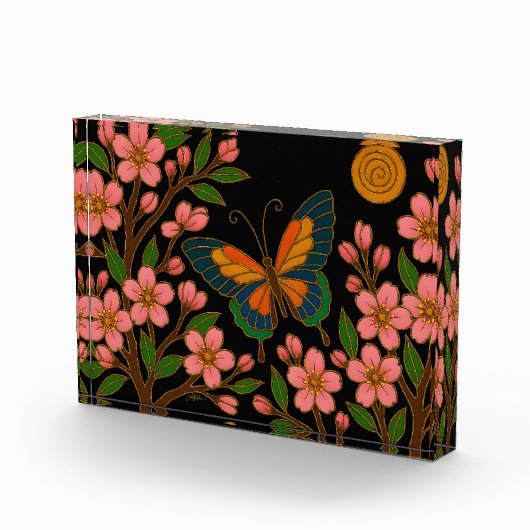 Butterfly Cherry Blossom Moon Fotoblokken (Rechts)