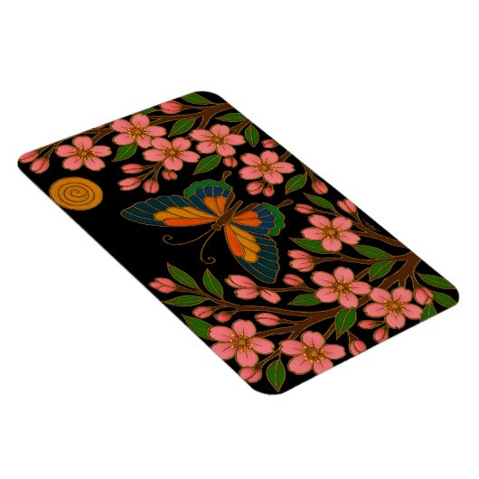 Butterfly Cherry Blossom Moon Magneet (Rechterzijde)