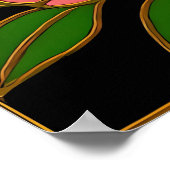 Butterfly Cherry Blossom Moon Poster (Hoek)