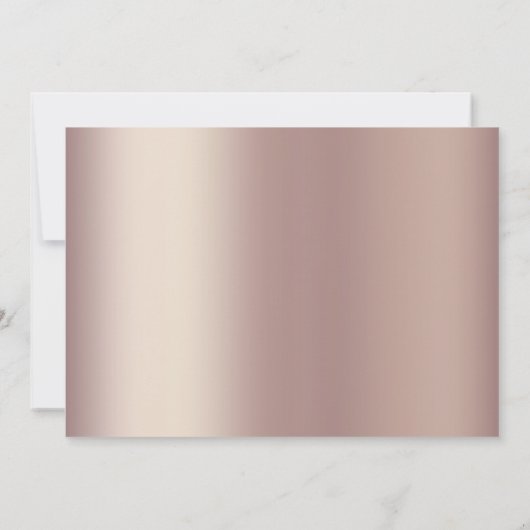 Butterfly Chic-Afstuderen | Kopergoud Roos Kaart (Achterkant)