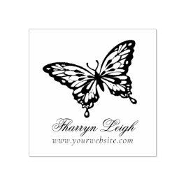 Butterfly Chic Branding | Moderne beroepsbeoefenar Rubberstempel