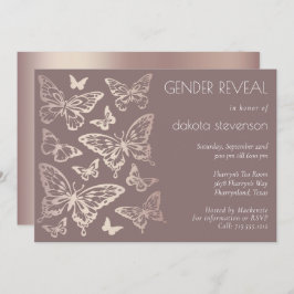 Butterfly Chic Gender onthulling | Kopergoud Roos Kaart