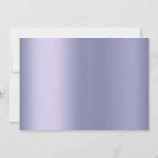 Butterfly Chic | Paars Afstuderen lavender Kaart (Achterkant)