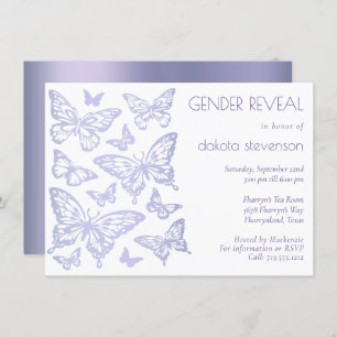 Butterfly Chic   Paars geslacht lavender Kaart