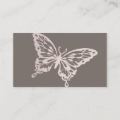 Butterfly Chic Shower | Blush Taupe Raad de Baby Informatiekaartje (Achterkant)