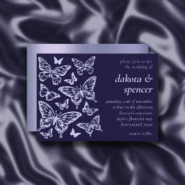 Butterfly Chic Wedding | Lavender Paars Violet Kaart