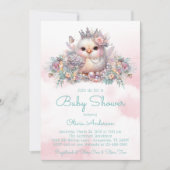 Butterfly Chick Baby shower Kaart (Voorkant)