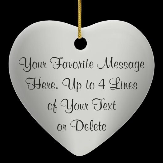 Butterfly Christmas Ornaments with 2 Text Boxes Keramisch Ornament