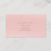 Butterfly Circle Gold Faux roze roze bleekmiddel Visitekaartje (Achterkant)