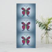 Butterfly Classic Round Sticker Ceramic Ornament Kaart (Staand voorkant)