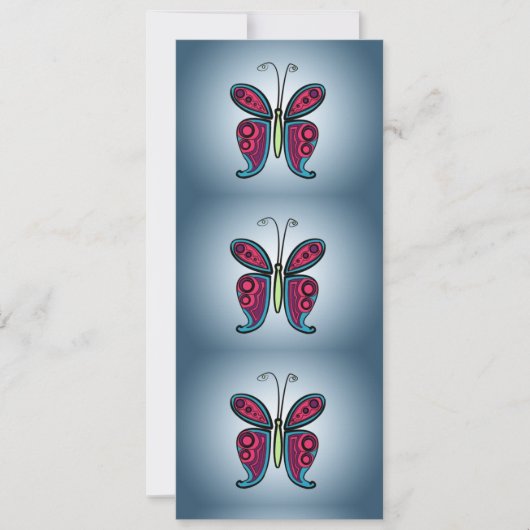 Butterfly Classic Round Sticker Ceramic Ornament Kaart (Voorkant)