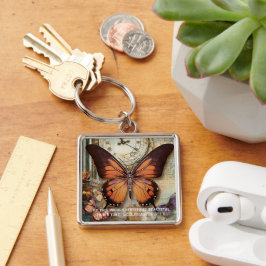 Butterfly Clock Keychain Ecclesiastes 3:11 