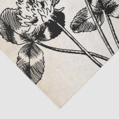 Butterfly Clover Franse Script Ephemera-ontkoppeli Tissuepapier (Detail)