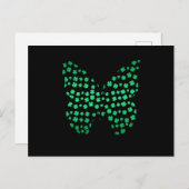 Butterfly Clover Irish St Patricks Day Shamrock Briefkaart (Voorkant / Achterkant)