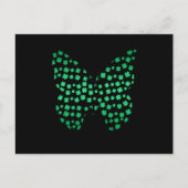 Butterfly Clover Irish St Patricks Day Shamrock Briefkaart (Voorkant)