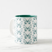 Butterfly Coffee Mug Tweekleurige Koffiemok (Voorkant links)