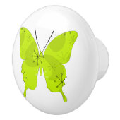Butterfly Collage Atomic Green Keramische Knop (Rechts)