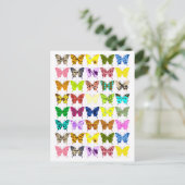 Butterfly Collage Briefkaart (Staand voorkant)