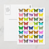 Butterfly Collage Briefkaart (Voorkant / Achterkant)