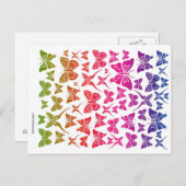 Butterfly Collage Briefkaart (Voorkant / Achterkant)