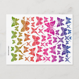 Butterfly Collage Briefkaart